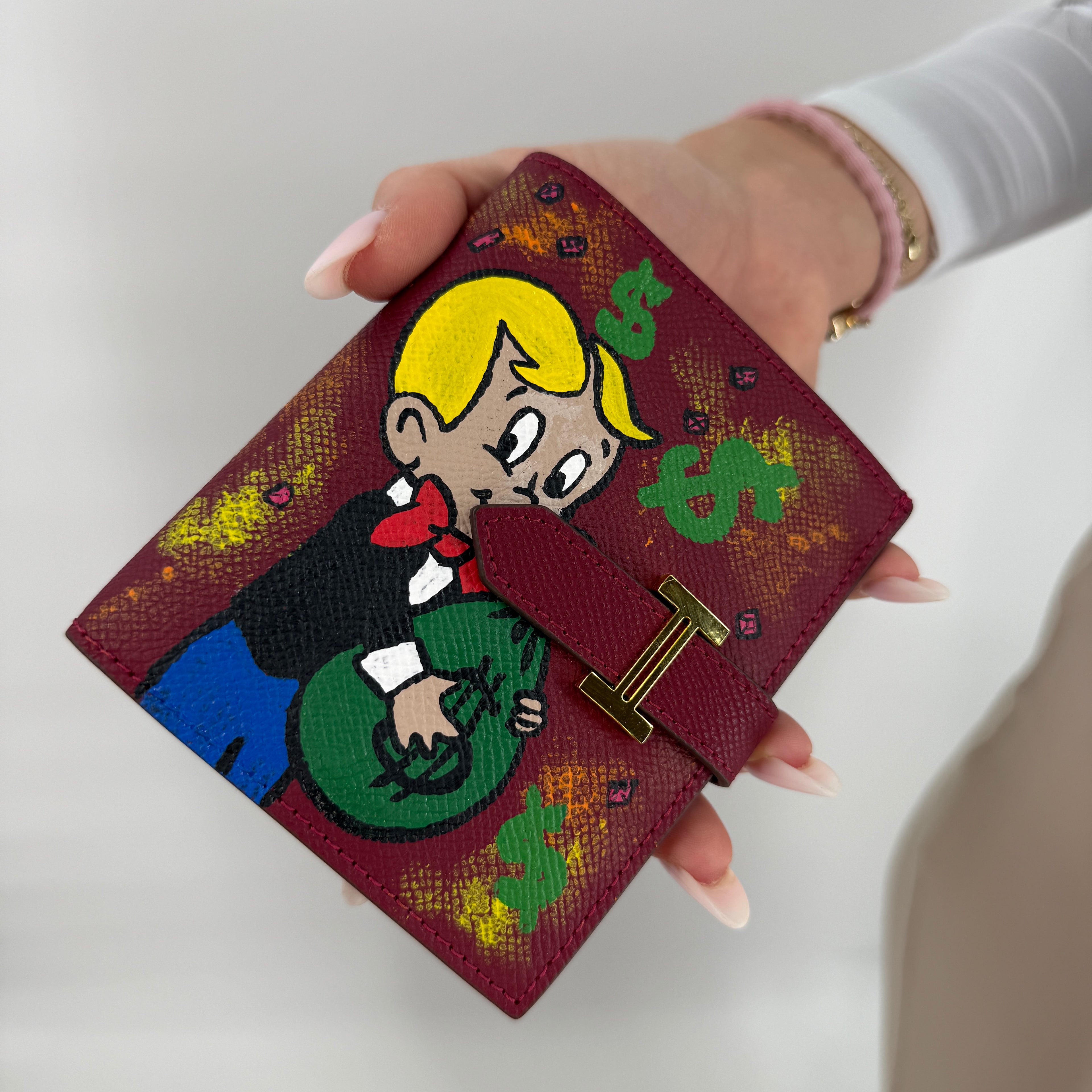 Money Heist – Hand-Painted Leather Wallet | Limited Edition