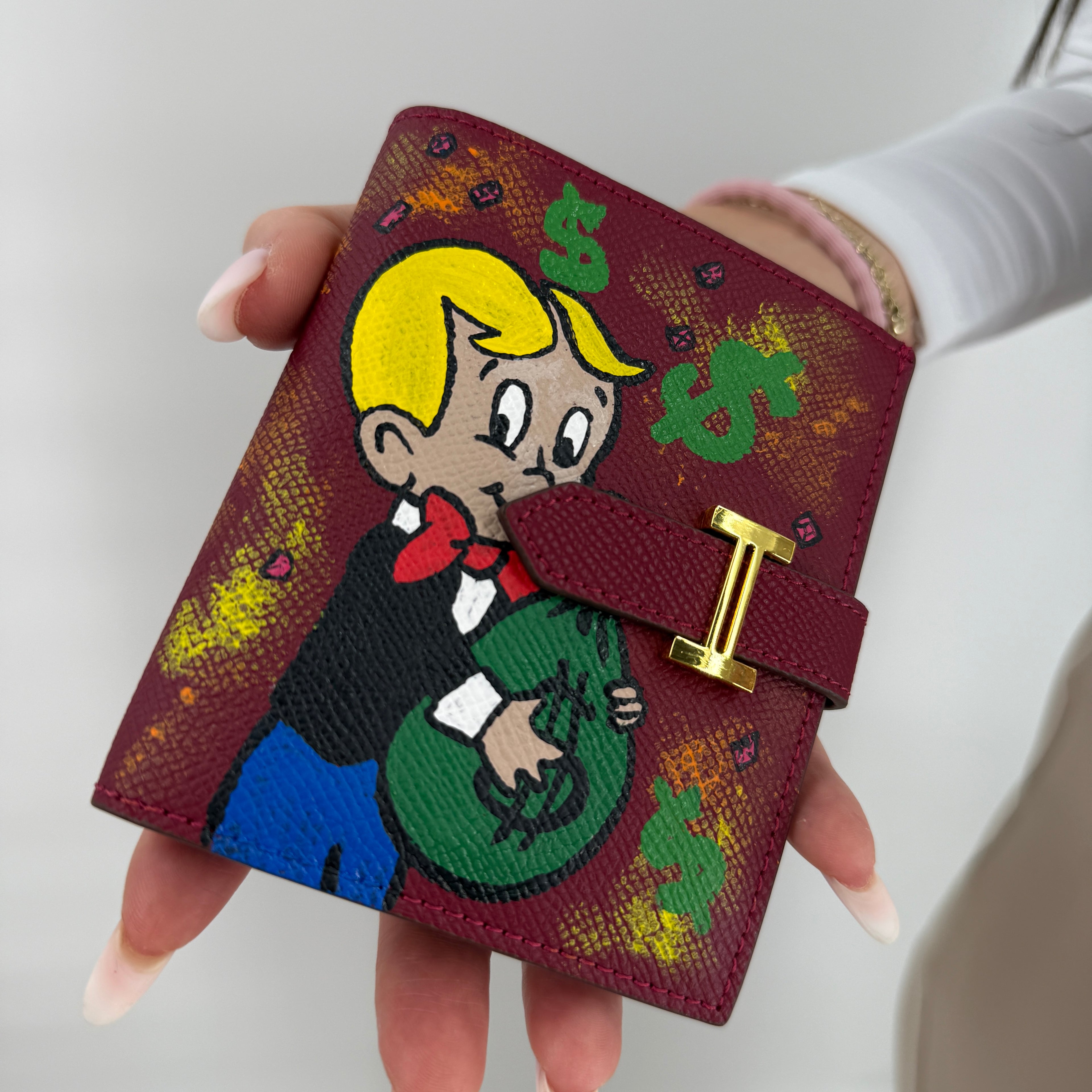 Money Heist – Hand-Painted Leather Wallet | Limited Edition
